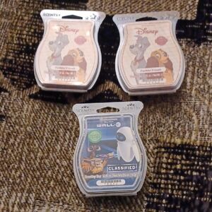 4/$60 New Scentsy Disney Aromatic Wax - Set Of 3 Bars